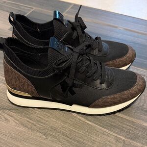 Michael Kors Black and Brown Women's Sneakers